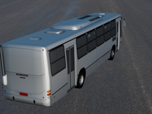 TORINO BUS GAME READY LOW POLY 3D MODEL 3D Model