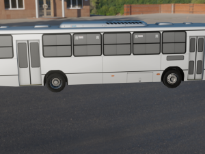 TORINO BUS GAME READY LOW POLY 3D MODEL 3D Model