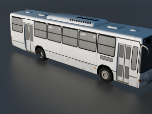 TORINO BUS GAME READY LOW POLY 3D MODEL 3D Model