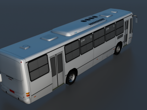 TORINO BUS GAME READY LOW POLY 3D MODEL 3D Model
