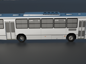 TORINO BUS GAME READY LOW POLY 3D MODEL 3D Model