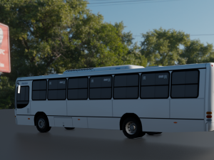 TORINO BUS GAME READY LOW POLY 3D MODEL 3D Model