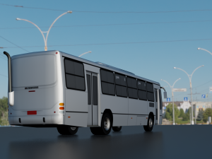 TORINO BUS GAME READY LOW POLY 3D MODEL 3D Model