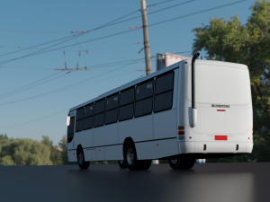 TORINO BUS GAME READY LOW POLY 3D MODEL 3D Model
