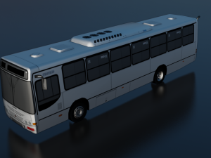 TORINO BUS GAME READY LOW POLY 3D MODEL 3D Model