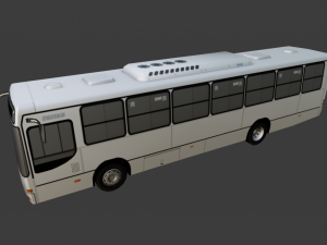 TORINO BUS GAME READY LOW POLY 3D MODEL 3D Model