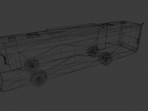 TORINO BUS GAME READY LOW POLY 3D MODEL 3D Model