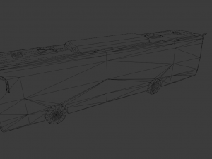 TORINO BUS GAME READY LOW POLY 3D MODEL 3D Model