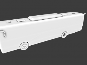 TORINO BUS GAME READY LOW POLY 3D MODEL 3D Model