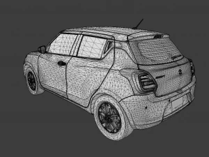6 IN 1 SUZUKI SWIFT CAR GAME READY 3D Model