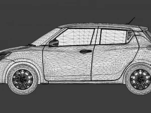 6 IN 1 SUZUKI SWIFT CAR GAME READY 3D Model