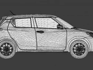 6 IN 1 SUZUKI SWIFT CAR GAME READY 3D Model