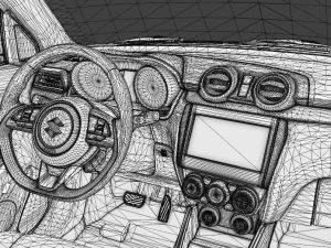 6 IN 1 SUZUKI SWIFT CAR GAME READY 3D Model
