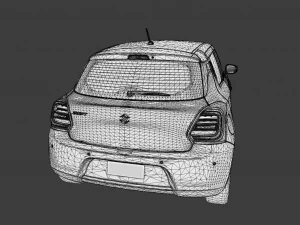 6 IN 1 SUZUKI SWIFT CAR GAME READY 3D Model