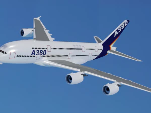 AIRBUS A380 GAME READY 3D MODEL 3D Model