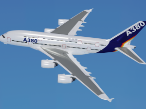 AIRBUS A380 GAME READY 3D MODEL Model 3D