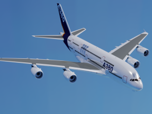 AIRBUS A380 GAME READY 3D MODEL Model 3D