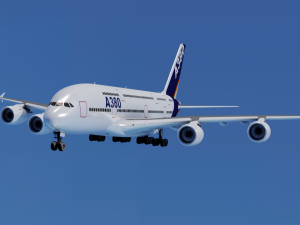 AIRBUS A380 GAME READY 3D MODEL Model 3D