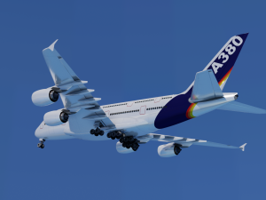 AIRBUS A380 GAME READY 3D MODEL Model 3D