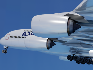 AIRBUS A380 GAME READY 3D MODEL Model 3D