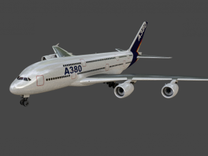 AIRBUS A380 GAME READY 3D MODEL Model 3D
