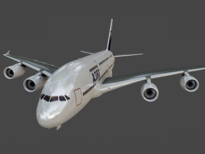 AIRBUS A380 GAME READY 3D MODEL Model 3D