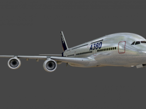 AIRBUS A380 GAME READY 3D MODEL Model 3D