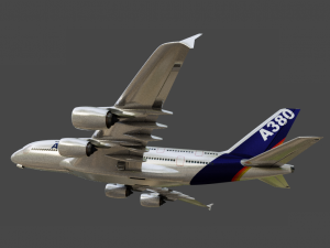 AIRBUS A380 GAME READY 3D MODEL Model 3D