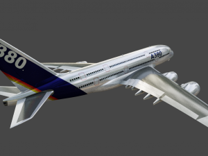 AIRBUS A380 GAME READY 3D MODEL Model 3D