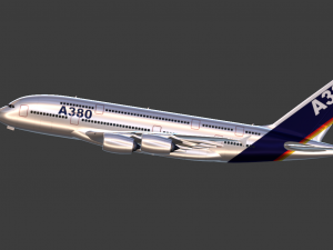 AIRBUS A380 GAME READY 3D MODEL Model 3D