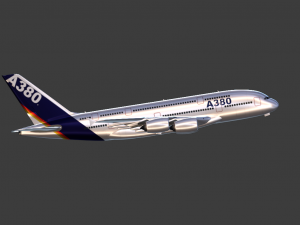 AIRBUS A380 GAME READY 3D MODEL Model 3D