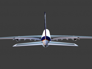 AIRBUS A380 GAME READY 3D MODEL Model 3D