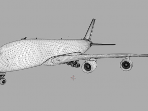 AIRBUS A380 GAME READY 3D MODEL Model 3D