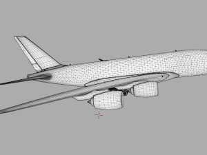 AIRBUS A380 GAME READY 3D MODEL Model 3D