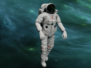 ANIMATED ASTRONAUT GAME READY Modelo 3D