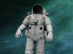 ANIMATED ASTRONAUT GAME READY Modèle 3D