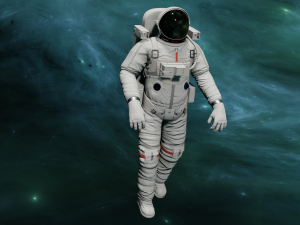 ANIMATED ASTRONAUT GAME READY Modèle 3D