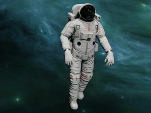 GEANIMEERD ASTRONAUT SPEL KLAAR 3D Model