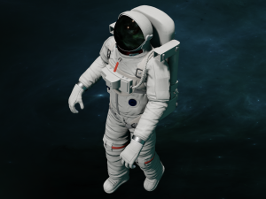 ANIMATED ASTRONAUT GAME READY Modèle 3D