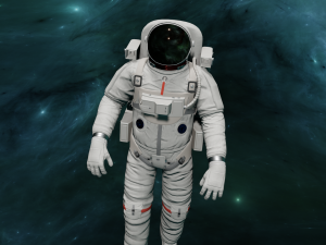 ANIMATED ASTRONAUT GAME READY Modèle 3D
