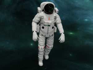 ANIMATED ASTRONAUT GAME READY Modèle 3D