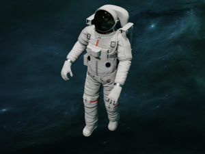 ANIMATED ASTRONAUT GAME READY Modèle 3D