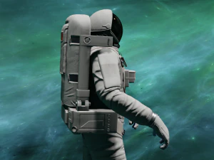 GEANIMEERD ASTRONAUT SPEL KLAAR 3D Model