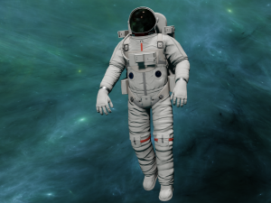 ANIMATED ASTRONAUT GAME READY Modèle 3D