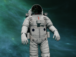 ANIMATED ASTRONAUT GAME READY Modèle 3D
