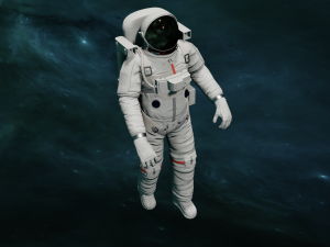 ANIMATED ASTRONAUT GAME READY Modèle 3D