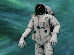 ANIMATED ASTRONAUT GAME READY Modèle 3D