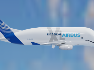 ANIMATED AIRBUS BELUGA XL 3D Модель