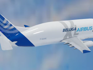 ANIMATED AIRBUS BELUGA XL 3D Model