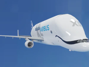 ANIMATED AIRBUS BELUGA XL 3D Model